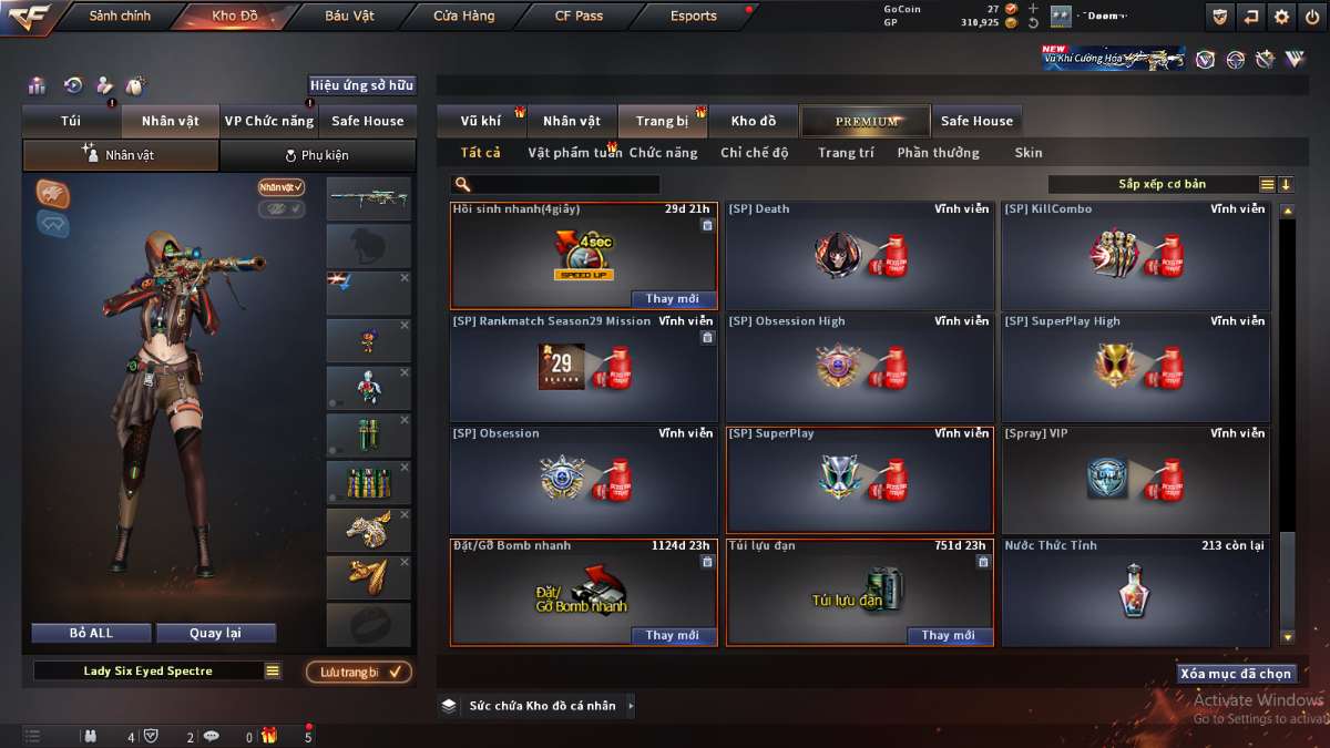 shop acc cf uy tin gia re